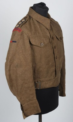 WW2 British Austerity Pattern Battle Dress Blouse, Royal Engineers. - 5