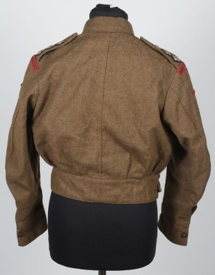 WW2 British Austerity Pattern Battle Dress Blouse, Royal Engineers. - 6