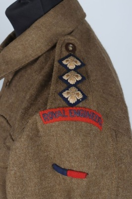 WW2 British Austerity Pattern Battle Dress Blouse, Royal Engineers. - 7