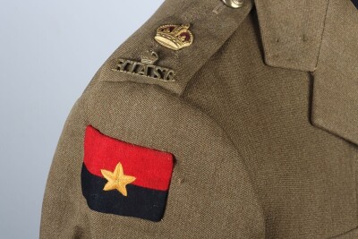 WW2 British, Indian Army Officers Service Dress Tunic. - 6