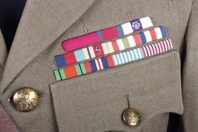 WW2 British Service Dress Tunic and Cap, Major General Arundell Rea Leakey, CB, DSO, MC & Bar. Royal Tank Regiment. - 4