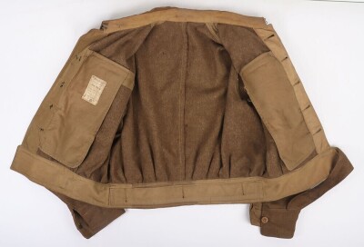 WW2 British Battle Dress, Serge, 1940 Dated. Royal Warwickshire Regiment. - 2
