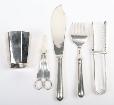 Grouping of Silver Plate Table Wear from the Royal Flying Corps and Later Royal Air Force Club, London, - 2