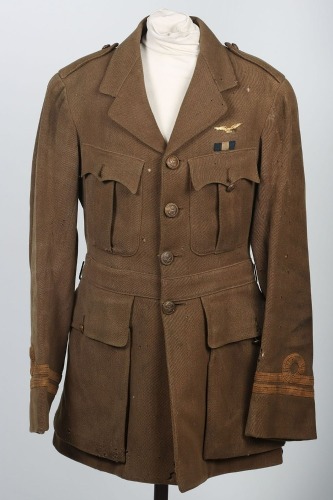 Rare WW1 British Royal Naval Air Service Tunic To Ace Pilot, A J Enstone, DSC, DFC.