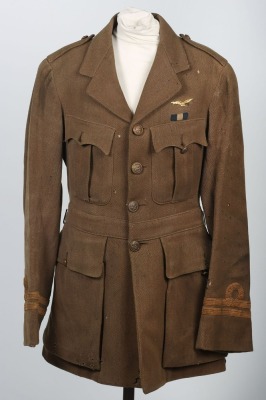 Rare WW1 British Royal Naval Air Service Tunic To Ace Pilot, A J Enstone, DSC, DFC.
