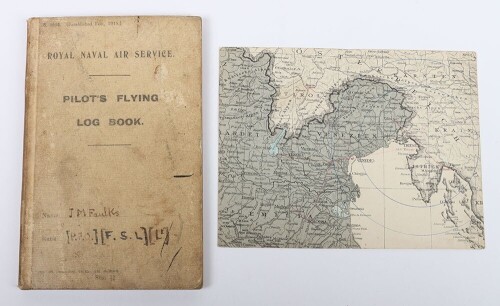 WW1 Great War Royal Navy Air Service (RNAS) Log Book.