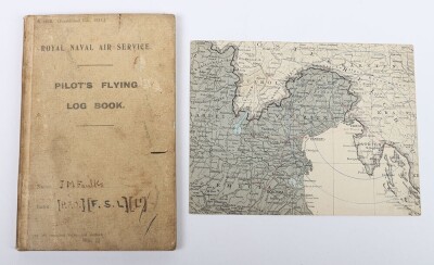 WW1 Great War Royal Navy Air Service (RNAS) Log Book.