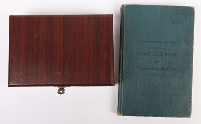 WW2 RAF Navigators Log Book & Medals, 625 Squadron, Bomber Command, 1944-45.
