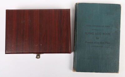 WW2 RAF Navigators Log Book & Medals, 625 Squadron, Bomber Command, 1944-45.