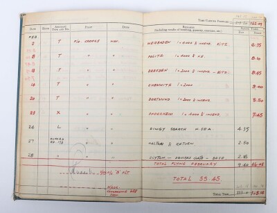 WW2 RAF Navigators Log Book & Medals, 625 Squadron, Bomber Command, 1944-45. - 8