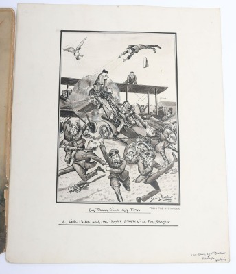 Edward Gerald Oakley-Beuttler (1879-1964) Pen and Ink Cartoon 'Our Peace-Time Air Forces' - 2