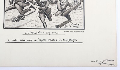 Edward Gerald Oakley-Beuttler (1879-1964) Pen and Ink Cartoon 'Our Peace-Time Air Forces' - 4