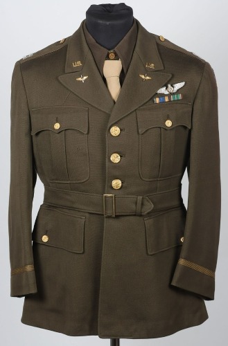 WW2 USAAF, 8th Air Force, Officers Class A Tunic and Shirt.