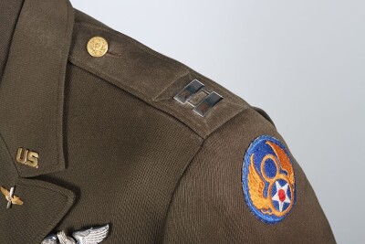 WW2 USAAF, 8th Air Force, Officers Class A Tunic and Shirt. - 9