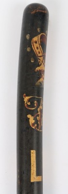 Scarce Victorian Painted London and Brighton Railway Wooden Truncheon - 3