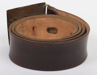 Edward 7th Dragoon Officers Waist Belt Plate and Waist Belt, - 2