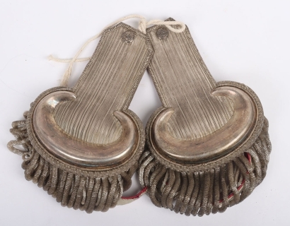 1st Devon Militia Officers Silver Epaulettes