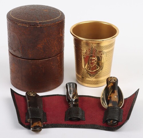 French Napoleonic Campaign Cutlery Set