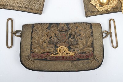 Victorian Royal Artillery Officers Full Dress Cross Belt and Pouch - 2