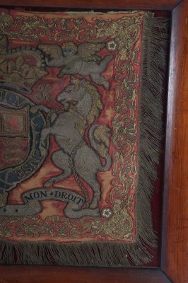 Rare Victorian Life Guards Regimental Trumpet Banner Circa 1860 - 4