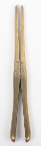 Solid Silver Monogrammed Edwardian Glove Stretcher.