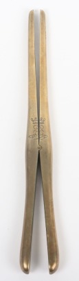 Solid Silver Monogrammed Edwardian Glove Stretcher.