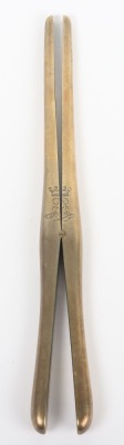 Solid Silver Monogrammed Edwardian Glove Stretcher.
