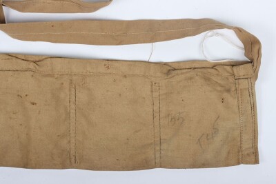WW1 British, Great War, Cloth .303 Ammunition Bandoliers, Two Examples. - 3