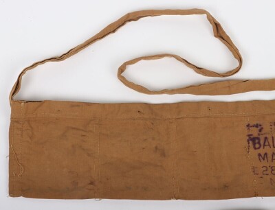 WW1 British, Great War, Cloth .303 Ammunition Bandoliers, Two Examples. - 4