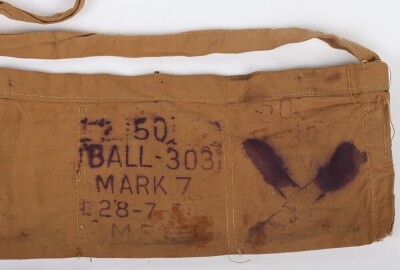 WW1 British, Great War, Cloth .303 Ammunition Bandoliers, Two Examples. - 5
