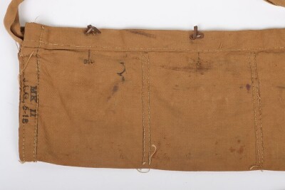 WW1 British, Great War, Cloth .303 Ammunition Bandoliers, Two Examples. - 7