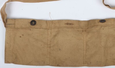 WW1 British, Great War, Cloth .303 Ammunition Bandoliers, Two Examples. - 9