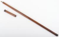 An Edwardian malacca ‘tipplers’ walking cane