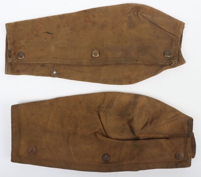 WW1 British, Great War, SMLE Rifle Breech Covers. Two Examples.