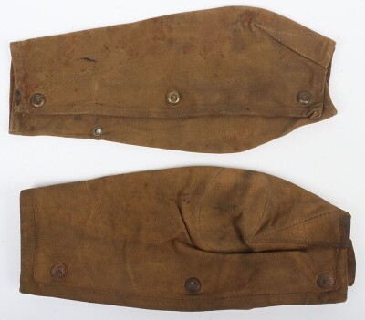 WW1 British, Great War, SMLE Rifle Breech Covers. Two Examples.