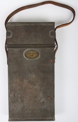 WW1 British, Great War, Folding Trench Lantern & Case. 1914 Dated.