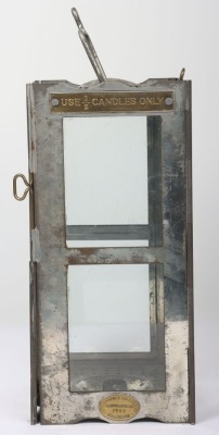 WW1 British, Great War, Folding Trench Lantern & Case. 1914 Dated. - 6