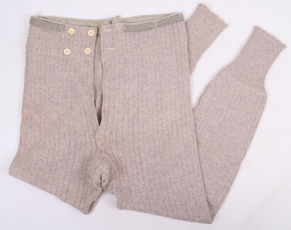 WW1, Great War British/Commonwealth, Knitted Long Johns, 1918 Dated, Unissued.