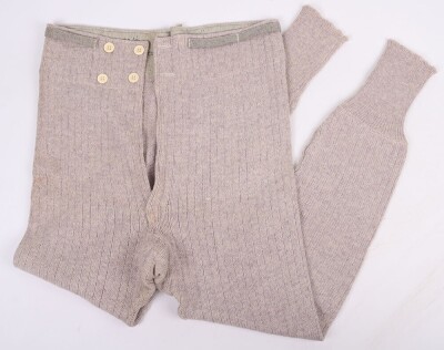 WW1, Great War British/Commonwealth, Knitted Long Johns, 1918 Dated, Unissued.