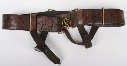 WW1, Great War British 1914 Pattern Leather Belt.