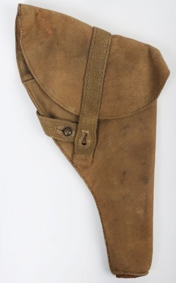 WW1 British, Great War, Canvas Webley Revolver Holster.