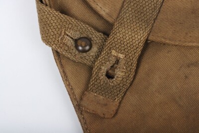 WW1 British, Great War, Canvas Webley Revolver Holster. - 3
