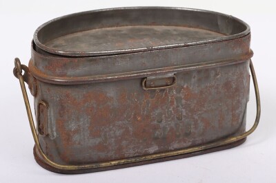Early 20th Century British D Shape Mess Tin Kit. Royal Marine Attributed. - 2