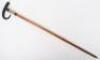An early 20th century alpine antler and hoof &lsquo;crook&rsquo; walking stick - 3