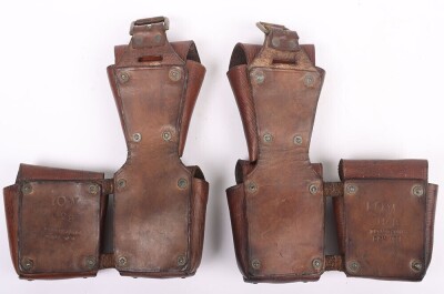 Great War Period 'Jones' Pattern Leather Ammunition Pouches, Pair. - 2