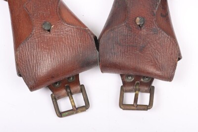 Great War Period 'Jones' Pattern Leather Ammunition Pouches, Pair. - 3