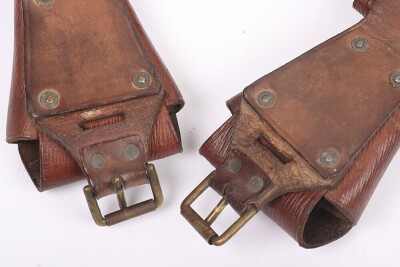 Great War Period 'Jones' Pattern Leather Ammunition Pouches, Pair. - 4