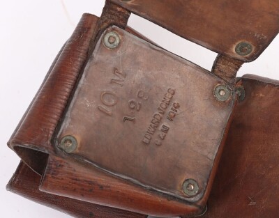 Great War Period 'Jones' Pattern Leather Ammunition Pouches, Pair. - 5