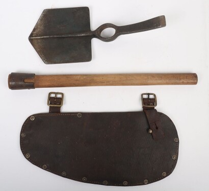 WW1 Great War, British 1914 Pattern Leather Entrenching Tool Carrier.