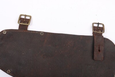 WW1 Great War, British 1914 Pattern Leather Entrenching Tool Carrier. - 3